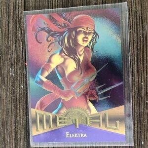1995 Marvel Metal trading card: Elektra #30